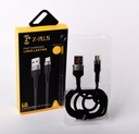 Z.PLUS Z18 2.4A كابل قماش ميتال مايكرو