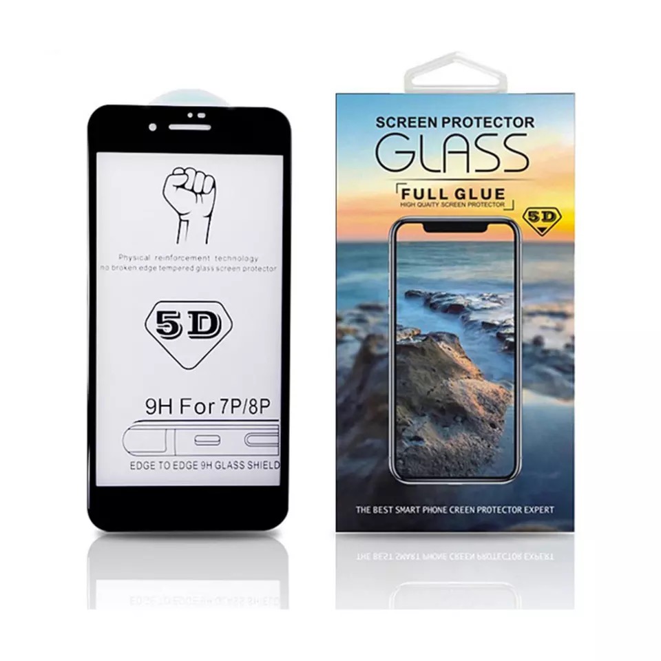 5D Full glue سكرين زجاج أيفون تغطية كاملة