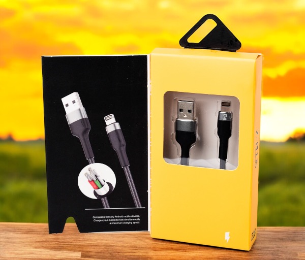 Z.PLUS Z18 2.4A كابل قماش ميتال أيفون