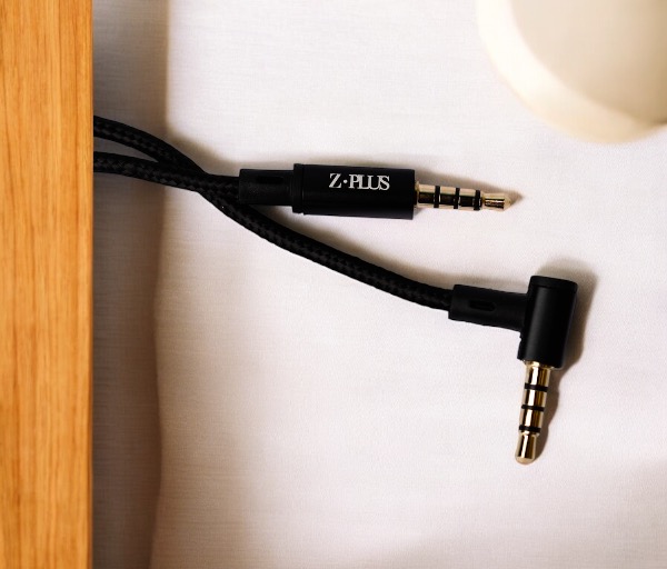 Z.PLUS Z27 AUX كابل قماش سوكت معدن 90 درجة