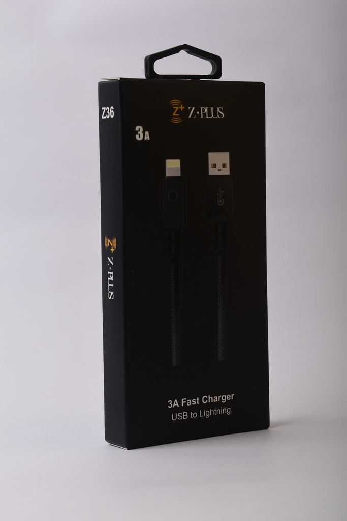 Z36 Z.PLUS كابل ايفون قماش 3 امبير فعلي