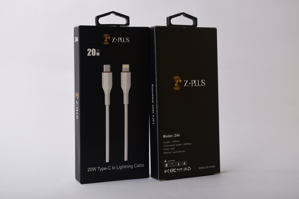 Z44 Z.PLUS 20W كابل تايب سي ايفون فعلي