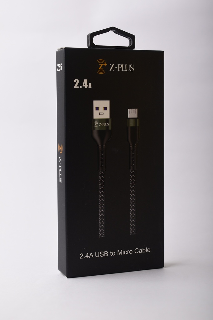 Z55 Z.PLUS كابل مايكرو قماش 2.4 امبير فعلي
