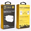 Z22 Z PLUS 20W PD USB راس شاحن مخرجين