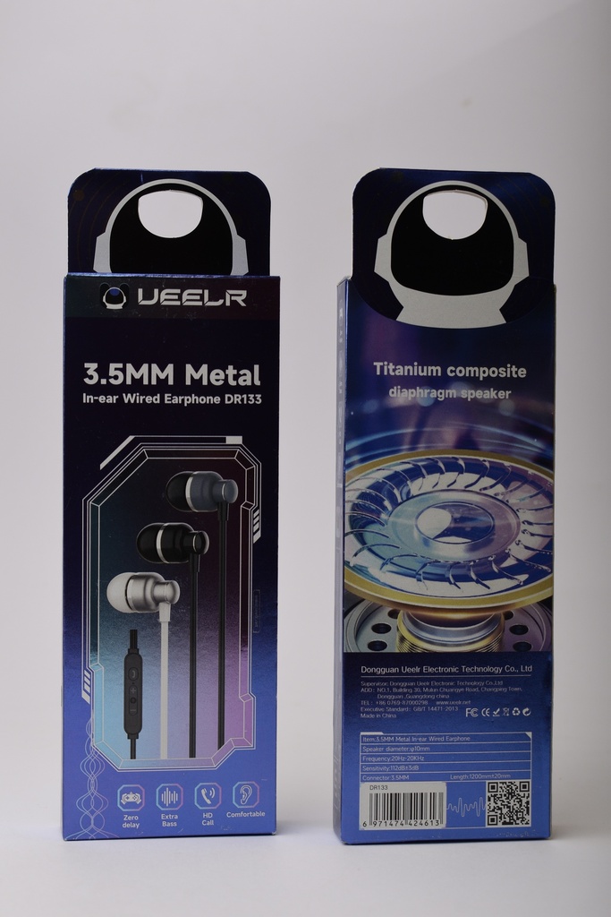 UEELR DR133 سماعة معدن صوت وجوده ممتازه