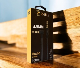 [ZP16] Z.PLUS Z27 AUX كابل قماش سوكت معدن 90 درجة