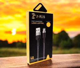 [ZP21] Z.PLUS Z18 2.4A كابل قماش ميتال أيفون