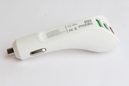 [D1161] راس شاحن سيارة 3 مخرج 3 أمبير بدون باكت