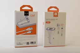 [D1247] WUW T54 USB - PD شاحن سيارة تيب سى مخرجين