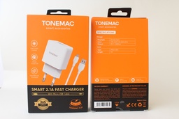[D1277] TONEMAC SMART 2.1A FAST CHARGER IC21شاحن مايكرو