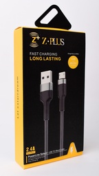 [ZP19] Z.PLUS Z18 2.4A كابل قماش ميتال مايكرو