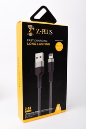 [ZP21] Z.PLUS Z18 2.4A كابل قماش ميتال أيفون